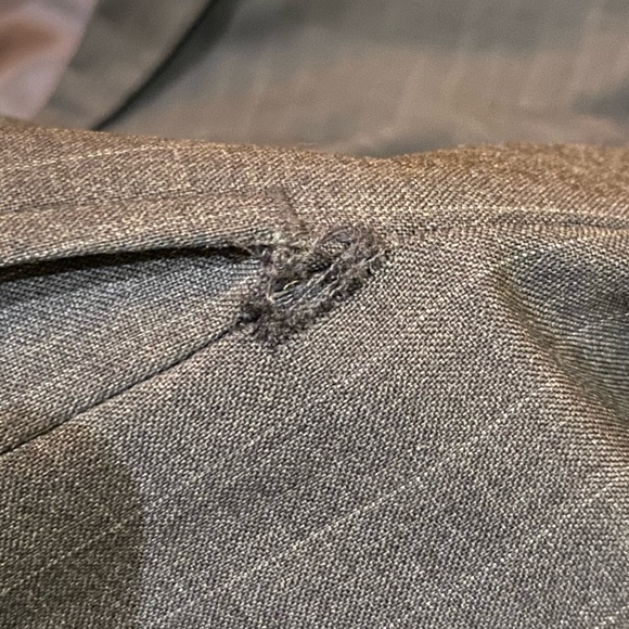Brooks Brothers grey pinstripe suit